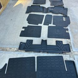 Floor Mats Compatible with 2013-2024 Toyota 4 Runner 7 Seat Cargo Mat Liner Back Seat Cover Protector 2023 4Runner Accessories (Fit 7 Seat, Floor Mats