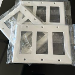 Switch Plates 3 Gang X 10
