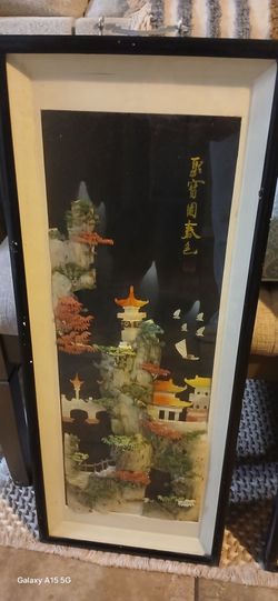 Framed Chinese 3D Shadow Box Wall Art
