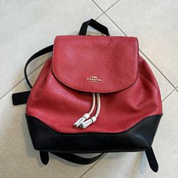 Coach Bag, Red Black