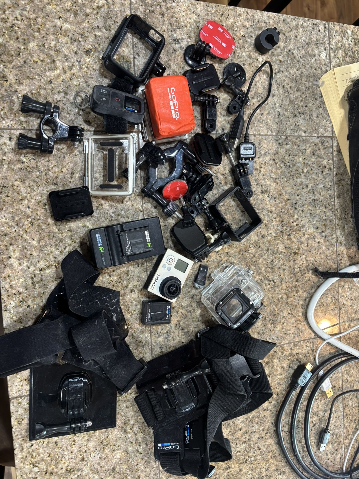GoPro Heart 5 And Hero 3 Lot