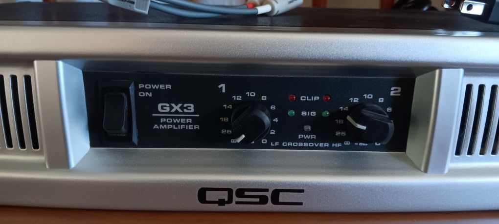 QSC GX3 Power Amplifier 2 Channel 4 Or 8 Ohms Home Audio Amp