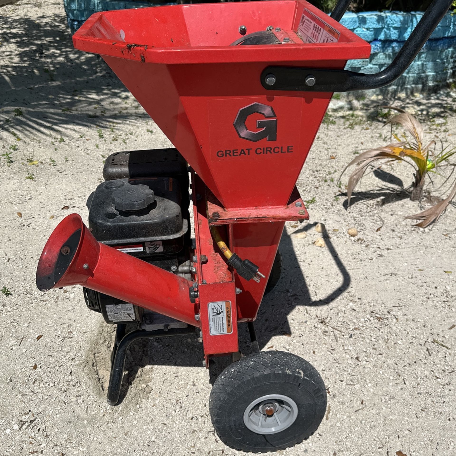 GreatCircleUSA Wood Chipper Shredder Mulcher Heavy Duty Gas Powered 3 in 1 MultiFunction 3" for