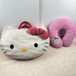 Hello Kitty Pillow and Neck Rest Set
