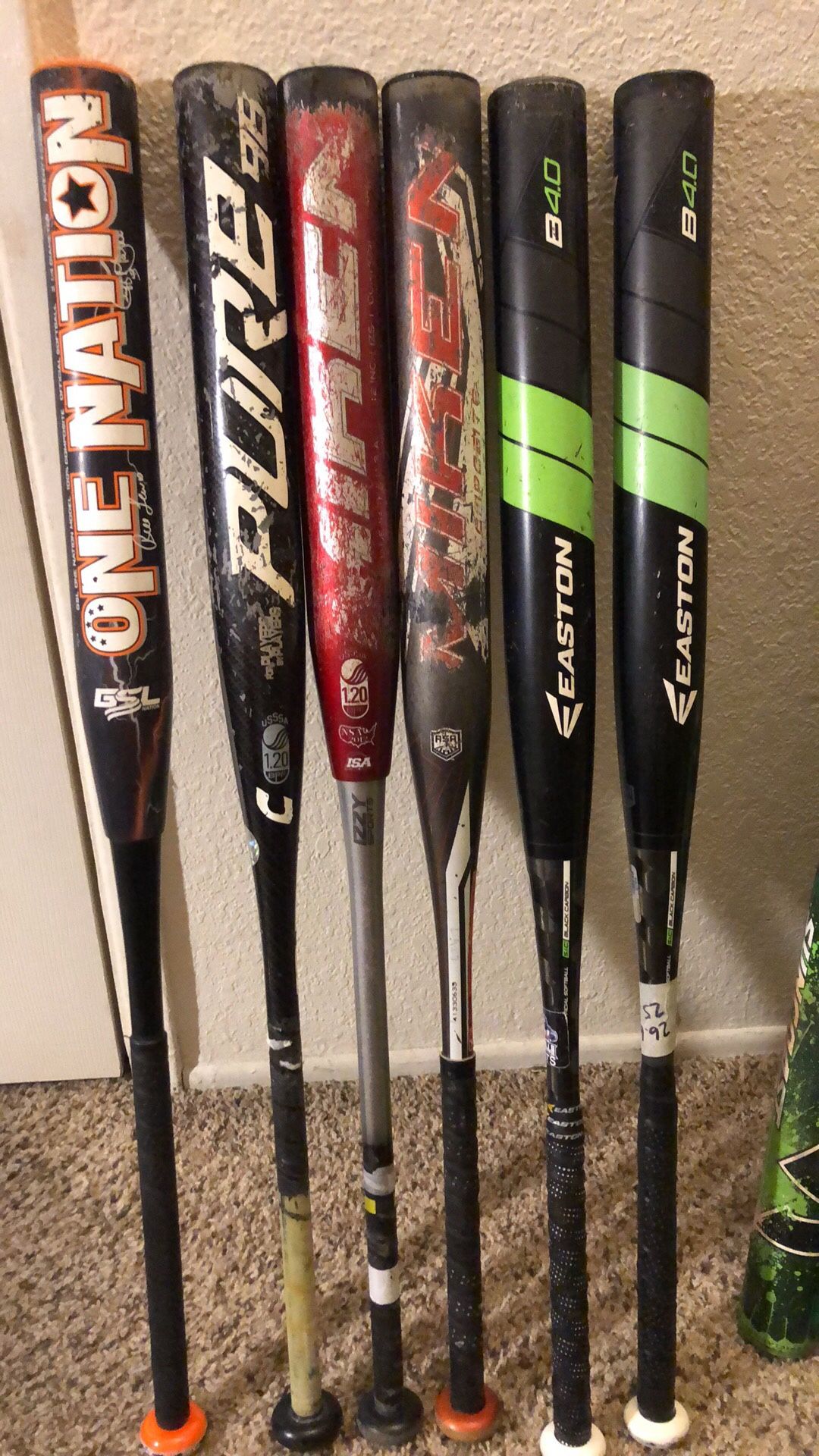 Shaved Softball Bats