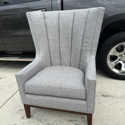 Gray wingback Chair 