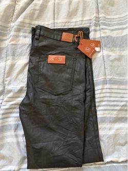 Crysp Denim leather pants