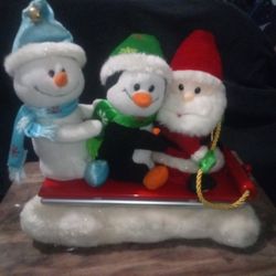 Gemmy Musical Animated Santa On Sleigh