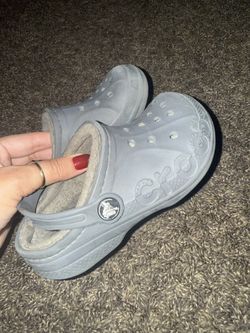 Grey Crocs Size 11