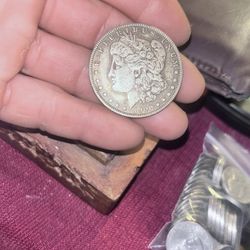 1900 Silver Morgan, No Mint Mark Was Bought At A Yard Sale