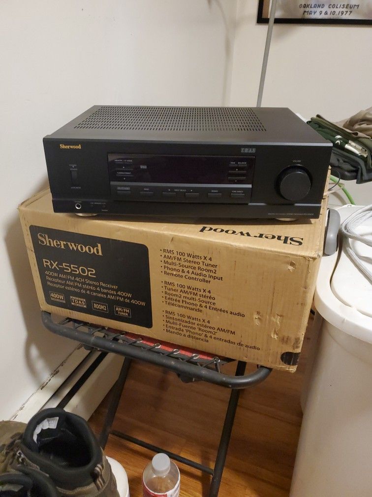 Sherwood RX-5502 400 watt am/fm 4channel Stereo Receiver