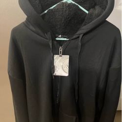 Steal Of Deal New Black XXL Warm Zip Up Men’s Coat Tags Still On