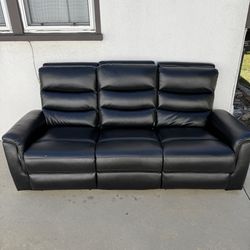 Black leather couch NEED GONE $150
