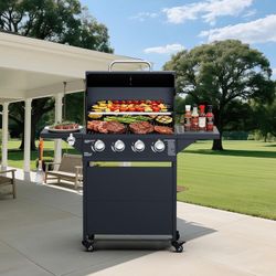 4-Burner Gas Grill with 463 Sq. In. Cooking Area and 40,000 BTU