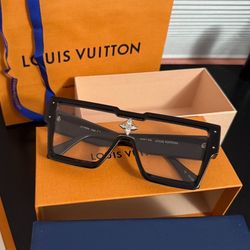 Louis Vuitton Cyclone Black Sunglasses Z1547E **AUTHENTIC**