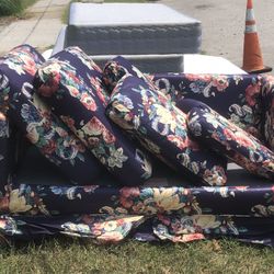 FREE Shabby chic Loveseat  And Two Twin Box Spring Be