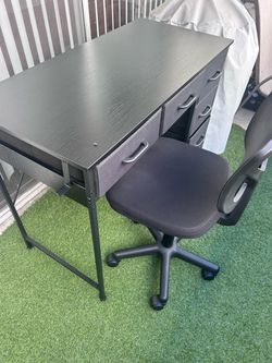 Desk with chair
