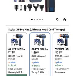 New Bob And Brad X6 Pro Massage Gun Hot And Cold