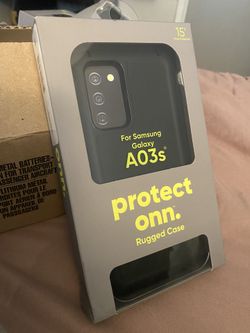 SAMSUNG GALAXY A03s PROTECT ONN BLACK RUGGED CASE