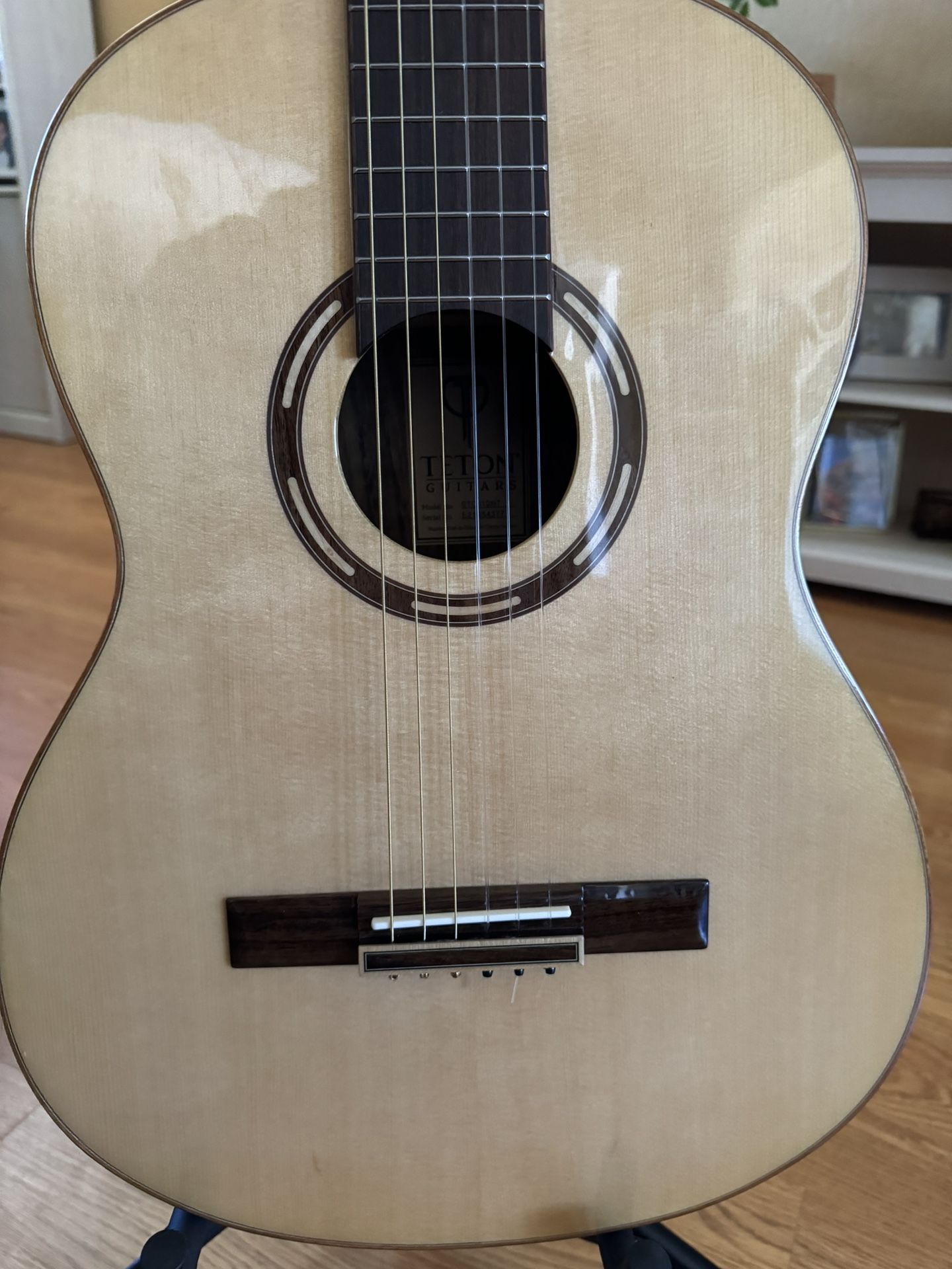 Teton Stc110nt Acoustic Classical Guitar Mint!