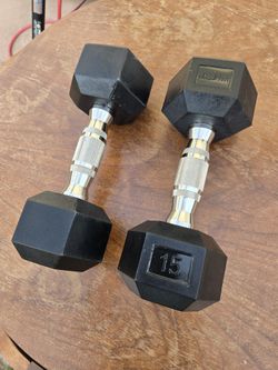 Hampton 15 Pound Dumbbells...NEW
