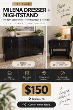 Bedroom Dresser & Nightstand