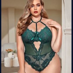 Avidlove Plus Size Lingerie for Women Lace Bodysuit Teddy Lingerie One Piece Babydoll