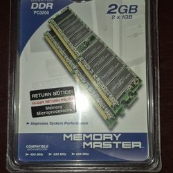 2 X 1GB DDR PC RAM 