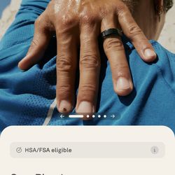 Oura Ring 4  Size 7 And 8 Black 