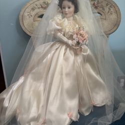 Ashton Drake Galleries From this Day Forward "Elizabeth" Porcelain Bride Doll