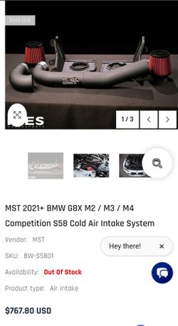 G80 G82 M3 M4 MST cold air intake