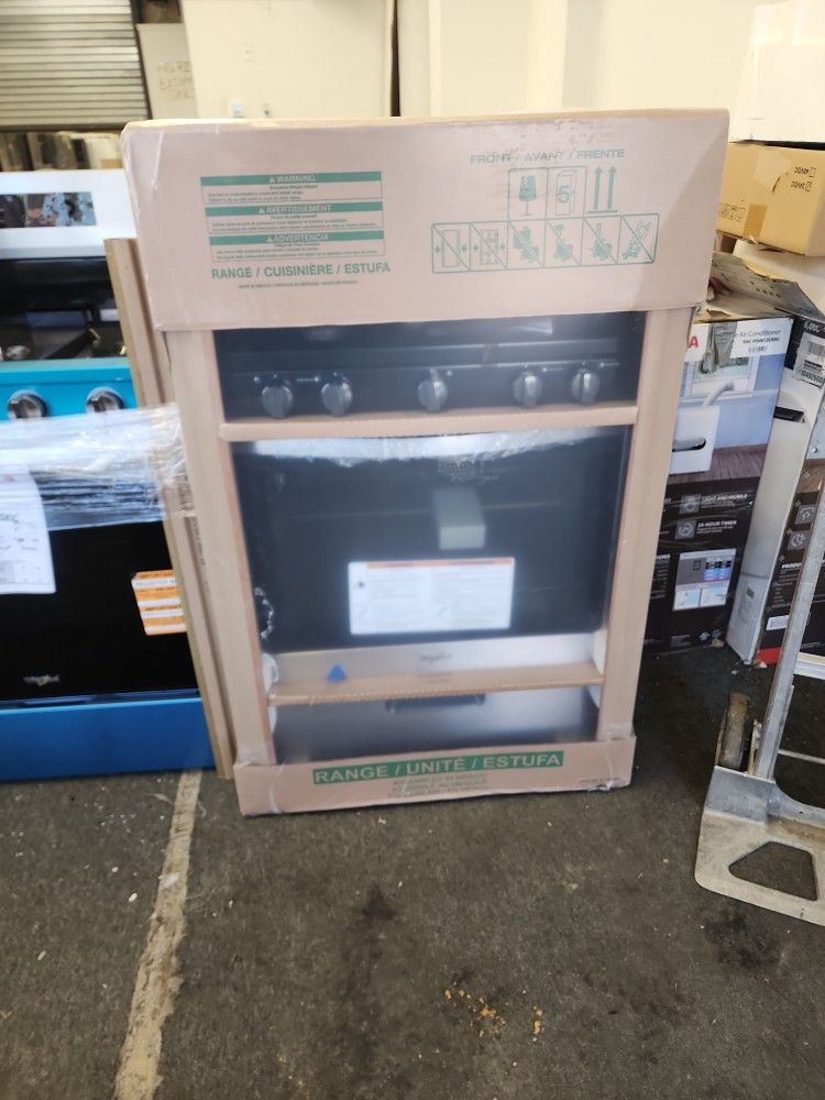 New Whirlpool 5 Burners Stainless Steel Gas Stove