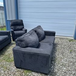 Four piece couch set two full-size couches one chair and one recliner $300
