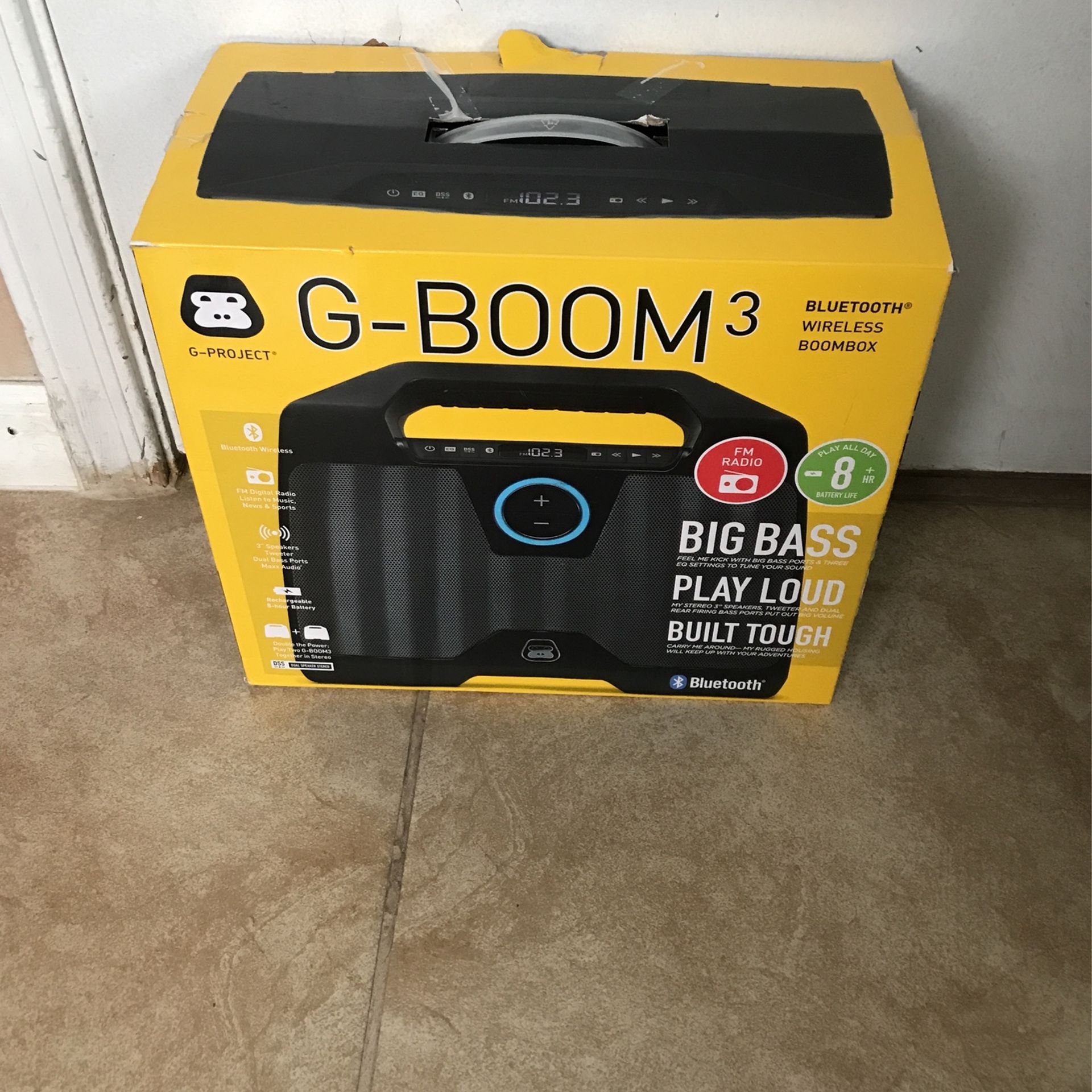 Portable Bluetooth Speaker G Boom Specs Watts G Boom Wireless