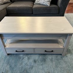 Modern Coffee Table w/ Hidden Drawers – $75