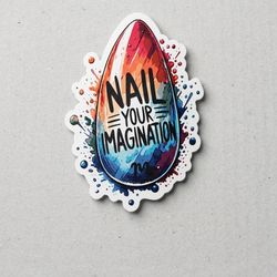 ArtDrop 'Nail Your Imagination' Multicolor Sticker