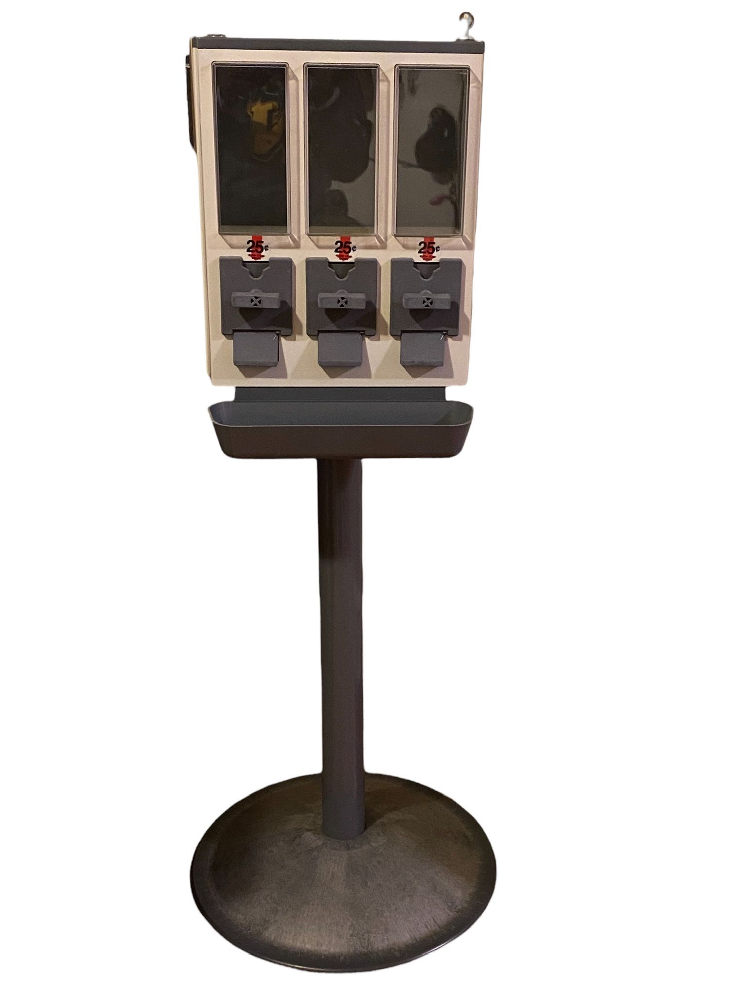  Vintage Ultravend 3 Compartment Quarter Candy Dispenser 