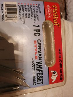 Pitbull 7 Pc German Style Knifeset