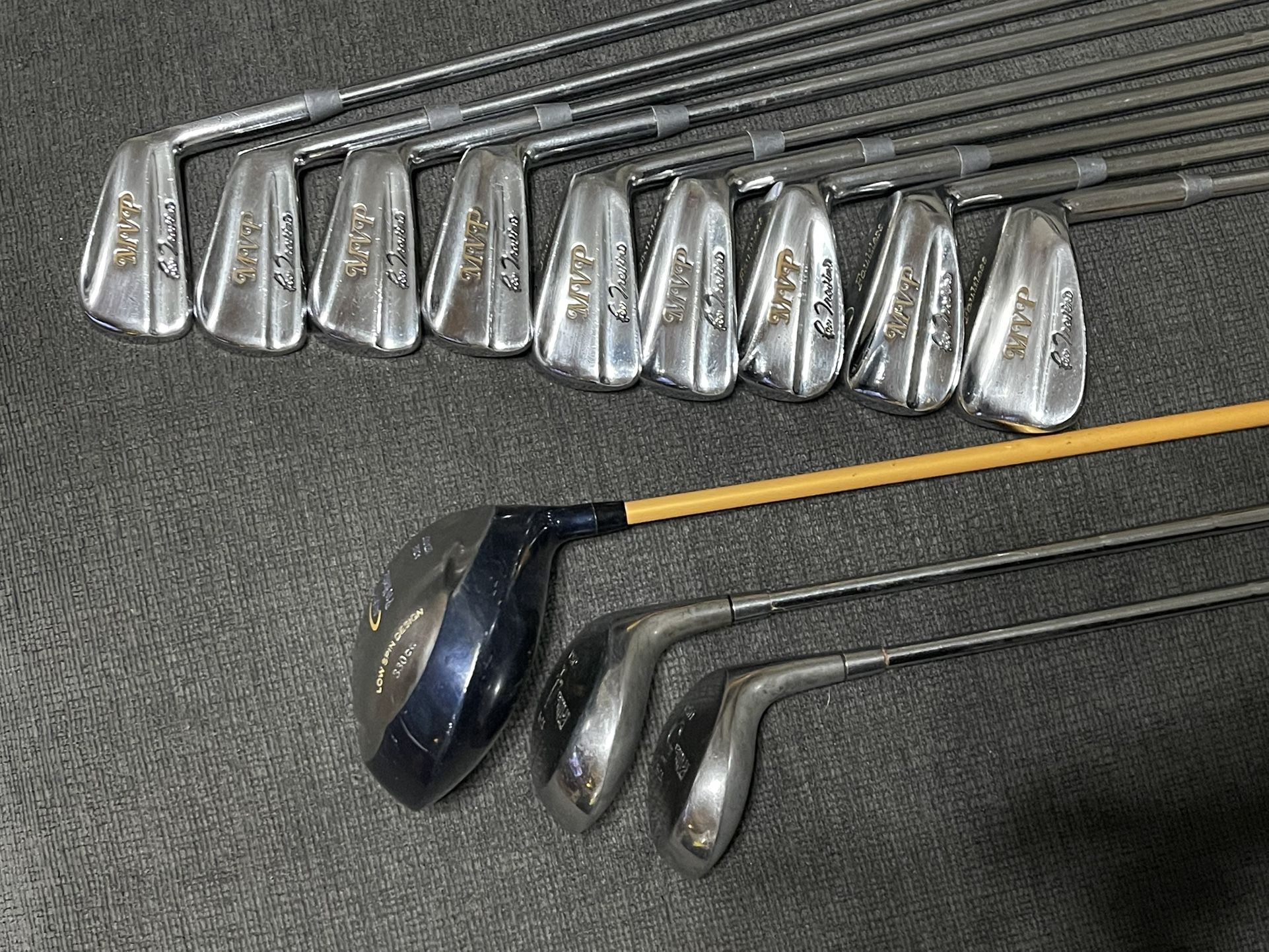 Vtg Lee Trevino MVP Faultless Golf Club Irons 2-PW + 3 Clubs