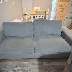 Small grey sofa