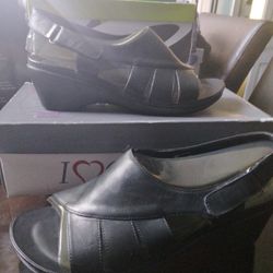 I Love Comfort Blk Leather Shoes New