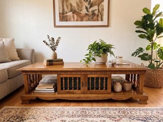 Wooden Coffee Table with Storage