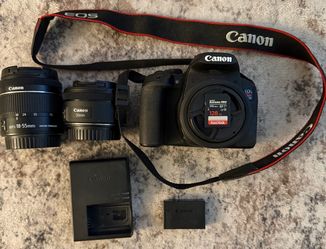Canon Rebel T8i (EOS 850D) + 128GB SD Card & 2 Bonus Lens