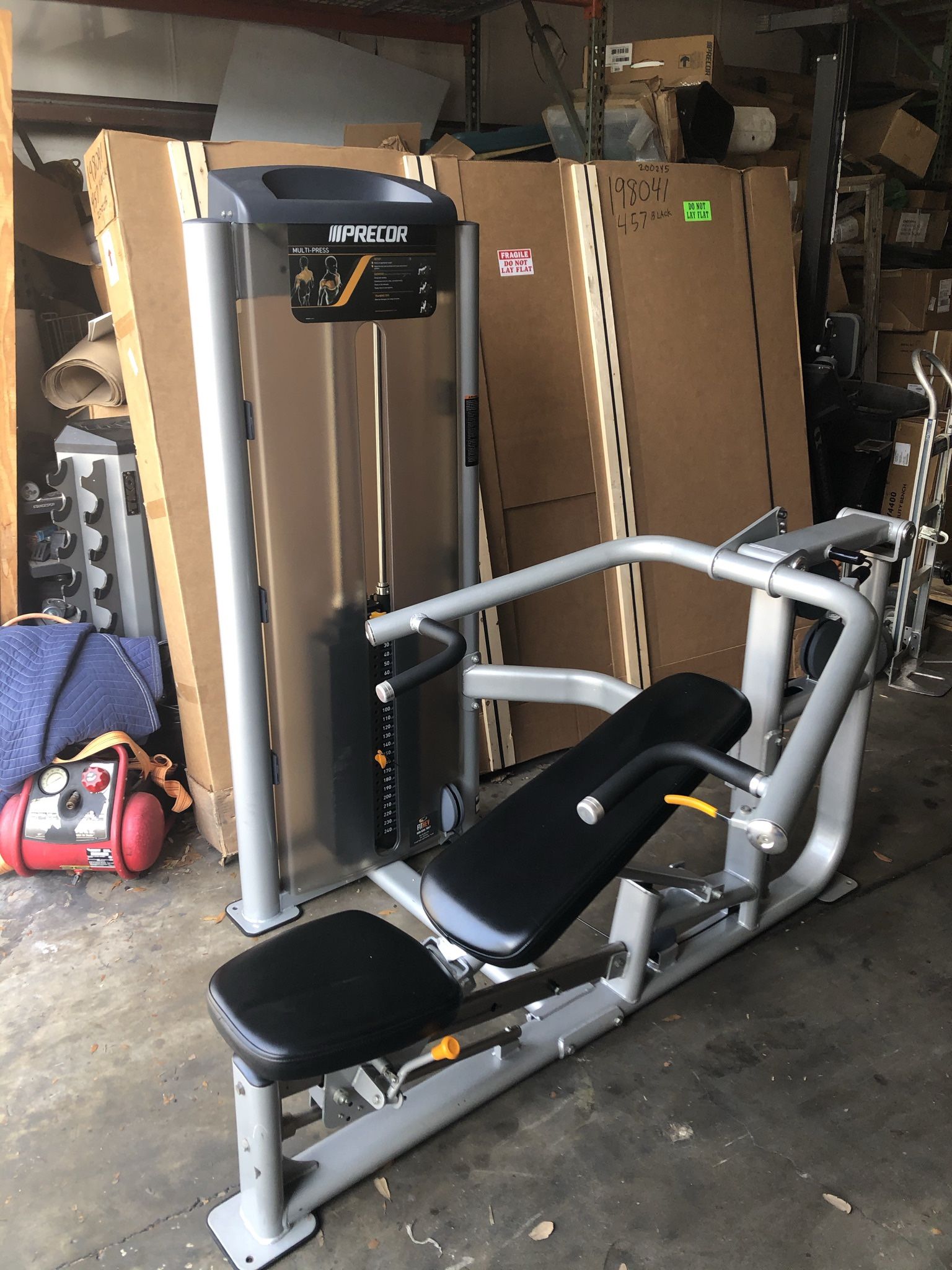 Precor Combo Chest Press Machine - Flat/incline/military