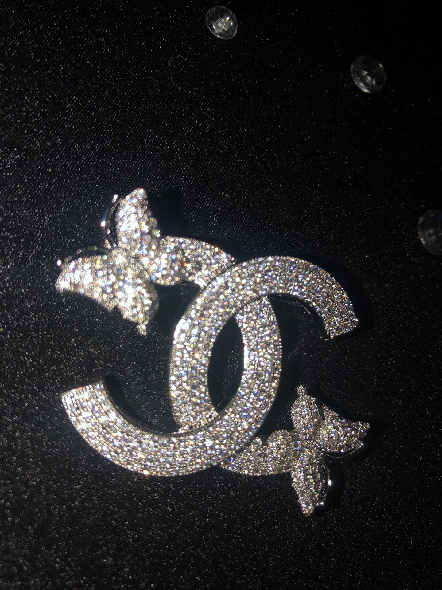 Chanel CC Diamond Butterfly Brooch for Sale in Houston, TX - OfferUp