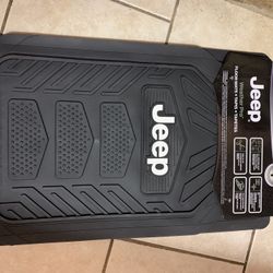 New 4pc JEEP All Weather Pro Heavy Duty Rubber Floor Mats Set Official Licensed Jeep