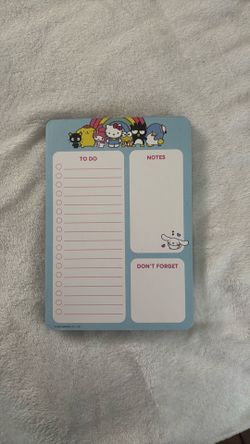 Sanrio To-Do List /Notepad