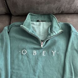 Obey pullover long sleeve size medium