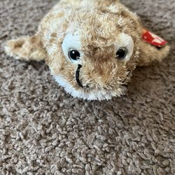 Ty Beanie Baby Fins Plush Seal 