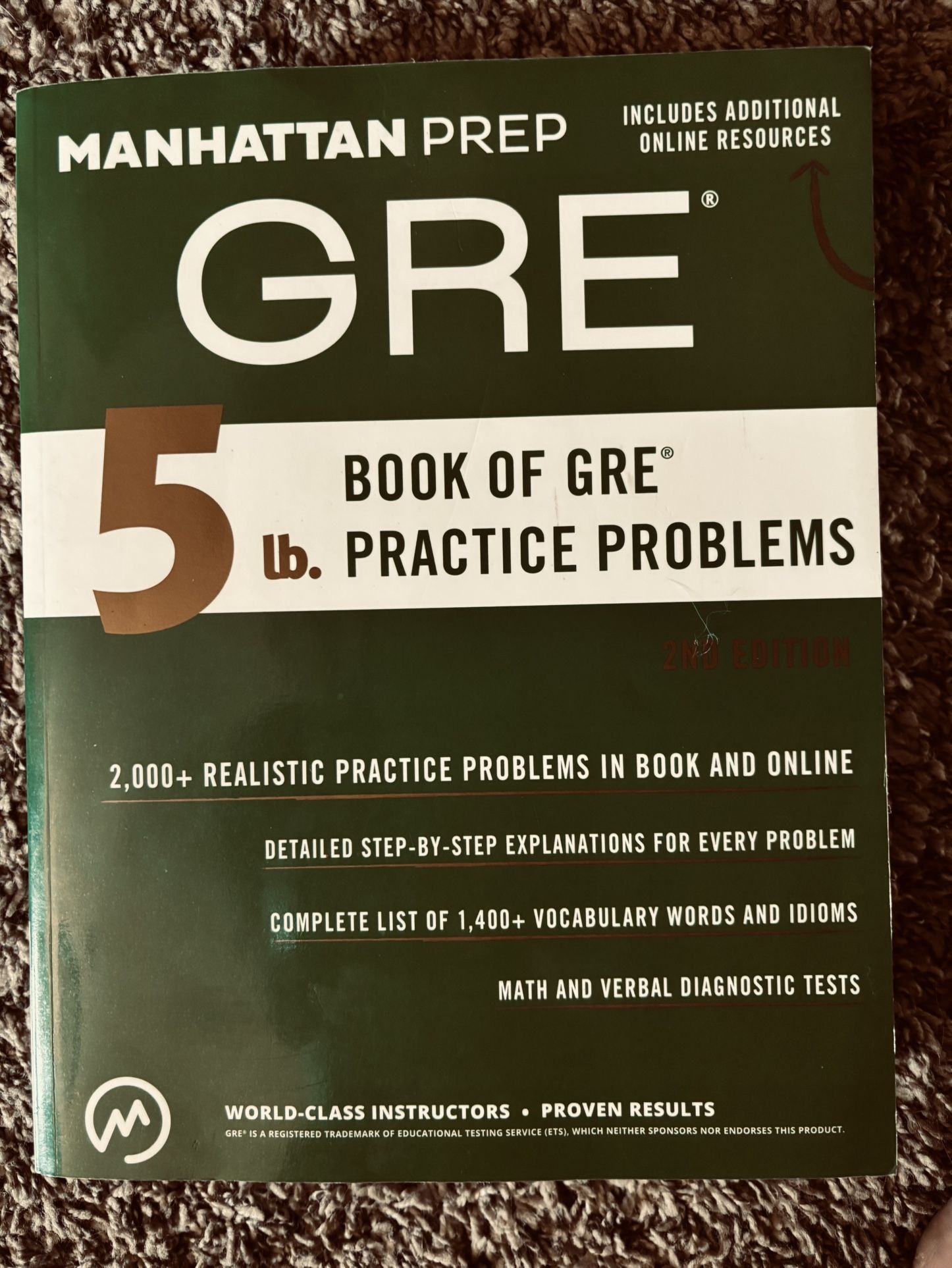 Manhattan Prep GRE Prep Book Brand New